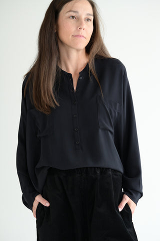 #266 Silk Blouse in Black