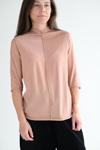 Agostina Short Sleeve Sweater in Rose