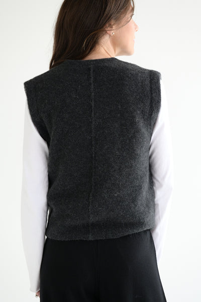 Fleece Vest in Ink