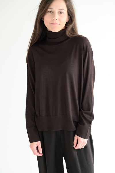 La Base Turtleneck in Brown