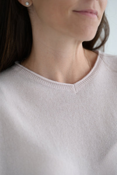 #313 Cashmere Sweater in Powder