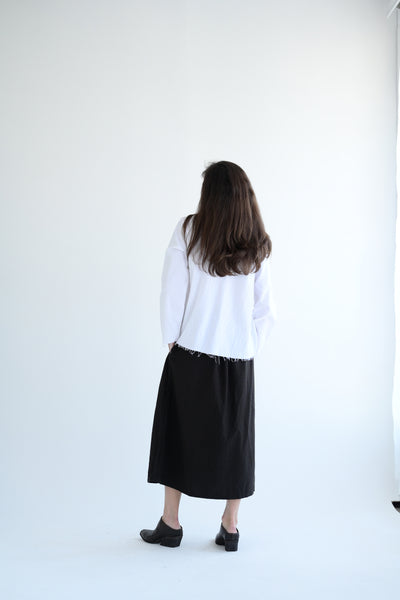 Long Sleeve Top in White