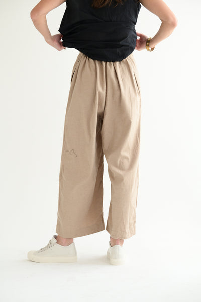 Wide Leg Pants in Beige