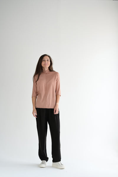 Agostina Short Sleeve Sweater in Rose