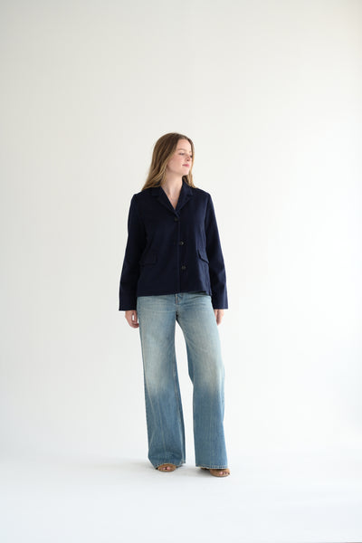 Cashmere Jacket in Ink