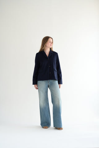 Cashmere Jacket in Ink