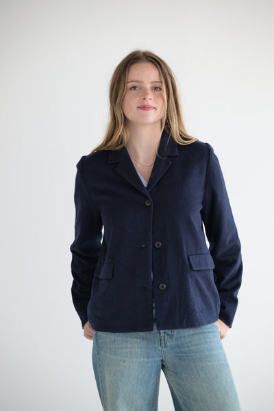 Cashmere Jacket in Ink