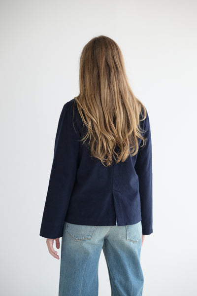 Cashmere Jacket in Ink