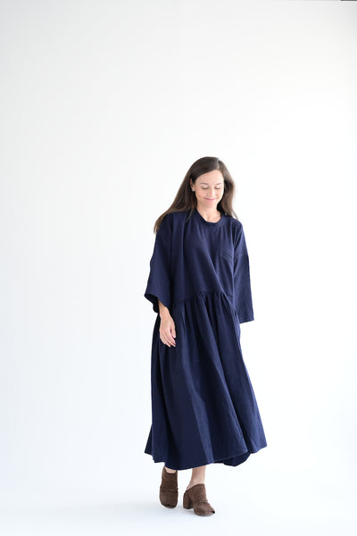 Delos Dress in Navy