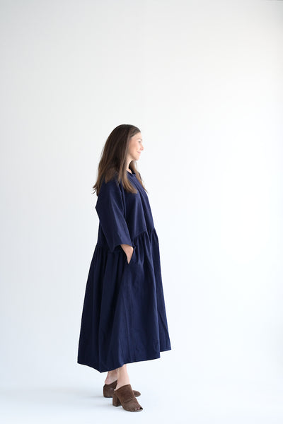 Delos Dress in Navy