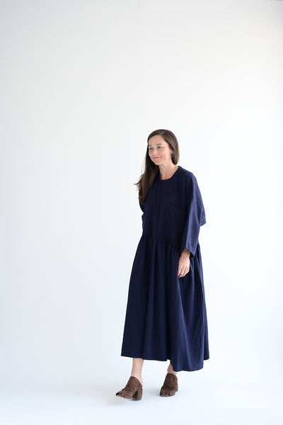 Delos Dress in Navy