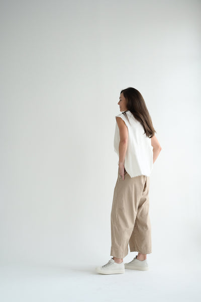 Wide Leg Pants in Beige