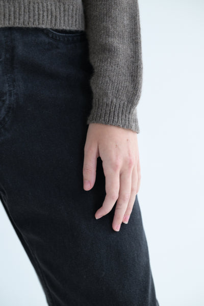 #240 Cashmere Crewneck in Cafe Grey