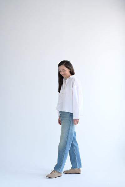 Short Overshirt in White