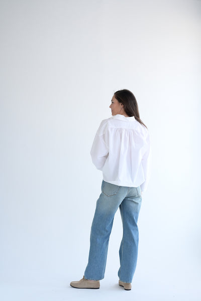 Short Overshirt in White