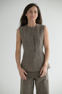 Canvas Bodice in Cinder