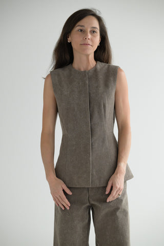 Canvas Bodice in Cinder