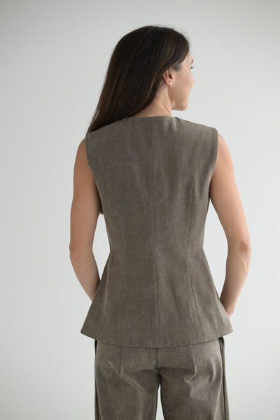 Canvas Bodice in Cinder