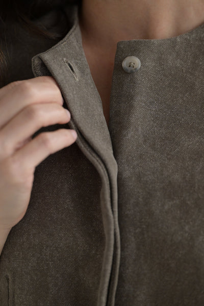 Canvas Bodice in Cinder