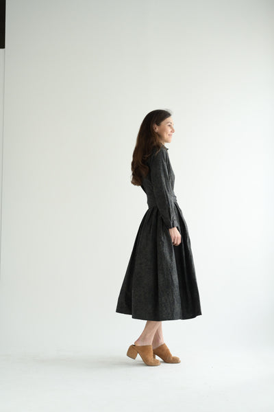 Lena Dress in Dark Flower