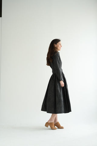 Lena Dress in Dark Flower