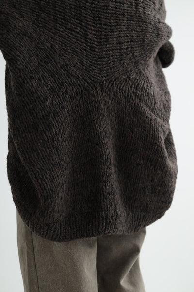 Handknit Paint Knit Cocoon Cardigan