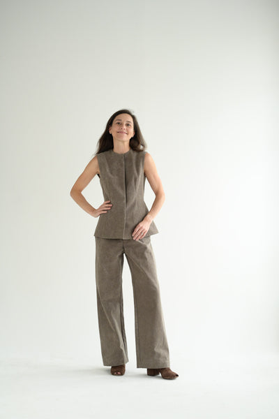 Canvas Bodice in Cinder