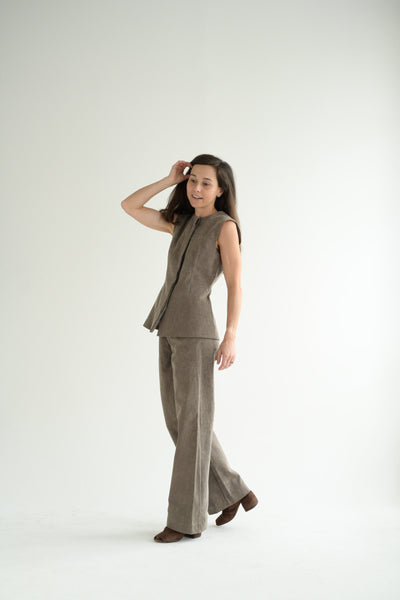 Canvas Bodice in Cinder