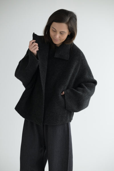 Double Time Jacket in Charcoal