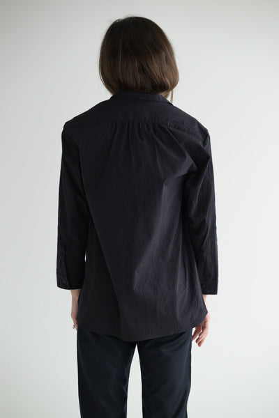 Vera Shirt in Burgundy Stripe
