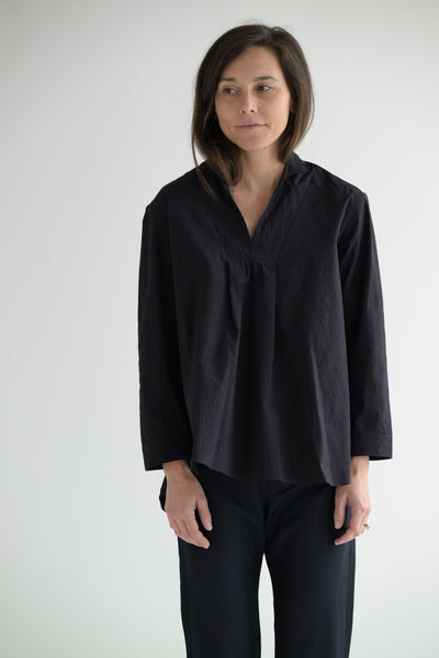 Vera Shirt in Burgundy Stripe