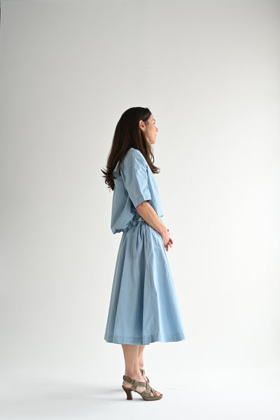 Petit Soleil Skirt in Dusk Blue