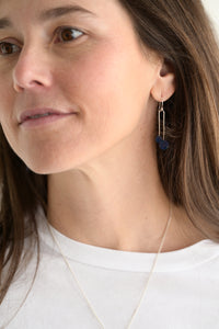 Piet Short Earrings in Navy