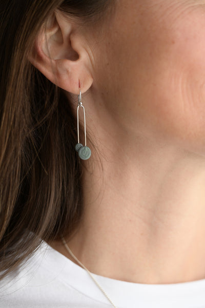 Piet Short Earrings in Grey