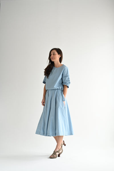 Petit Soleil Skirt in Dusk Blue