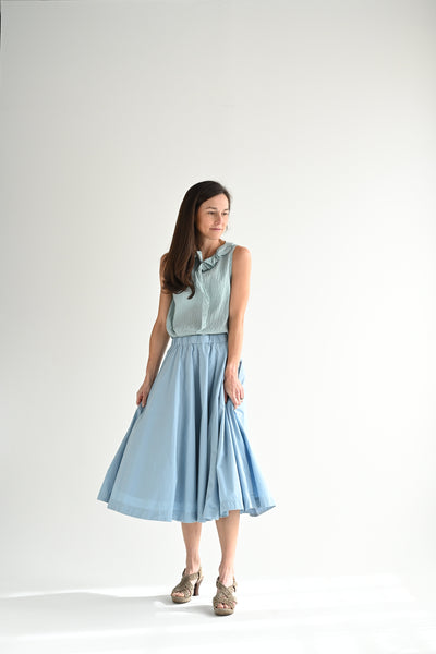 Petit Soleil Skirt in Dusk Blue