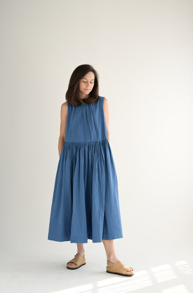 Dress Pomme Ruchee in Med Blue