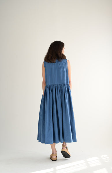 Dress Pomme Ruchee in Med Blue