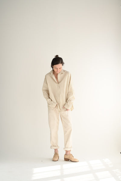 Denim Paulo Pant in Ivory