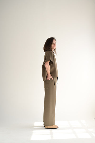 Galaxy Semi Wide Trousers in Bronze