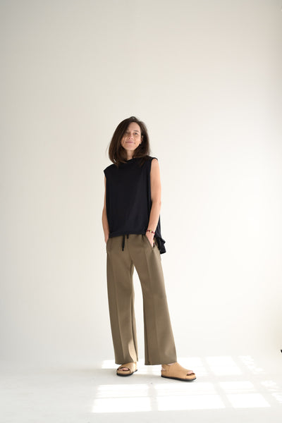 Galaxy Semi Wide Trousers in Bronze