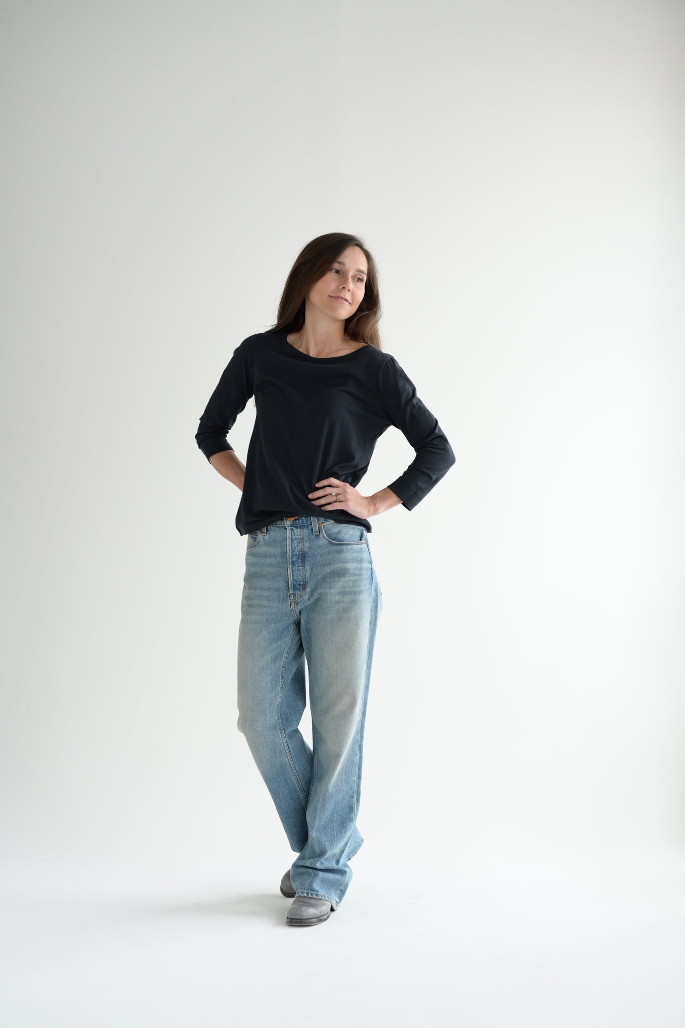 The Easy Jean in Worn Indigo