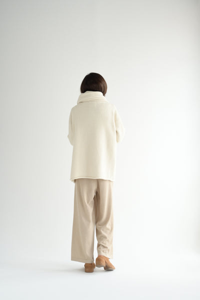 Manta Coat in Raw White