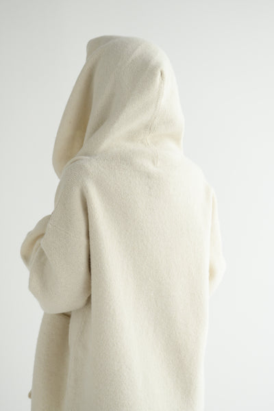 Manta Coat in Raw White