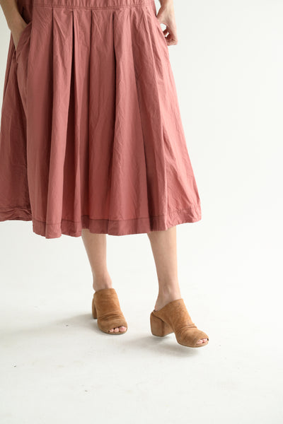 Pleated Sleeveless Dress TC in Coral