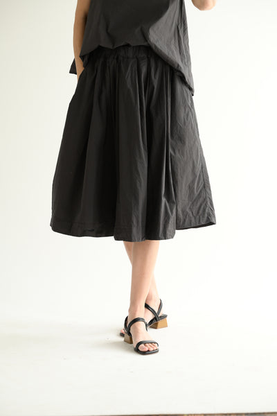 Pleated Skirt TC in Dark Brown