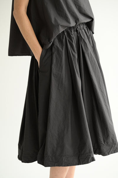 Pleated Skirt TC in Dark Brown