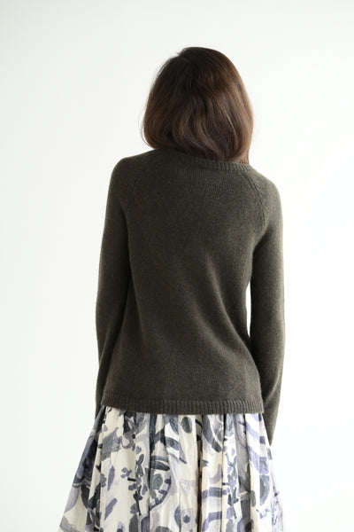 #287 Cardigan in Olive