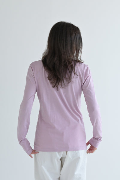 #280 Long Sleeve Cotton Tee in Rose