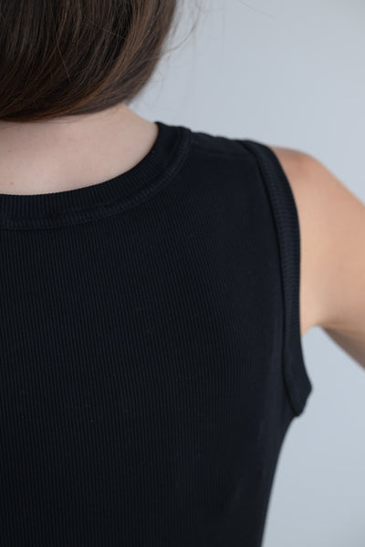 Rib Tank in Black